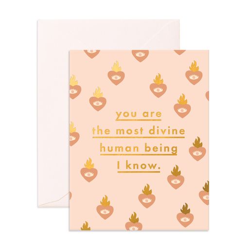 Devine Human Greeting Card