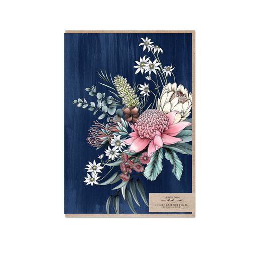 Native Navy Greeting Card