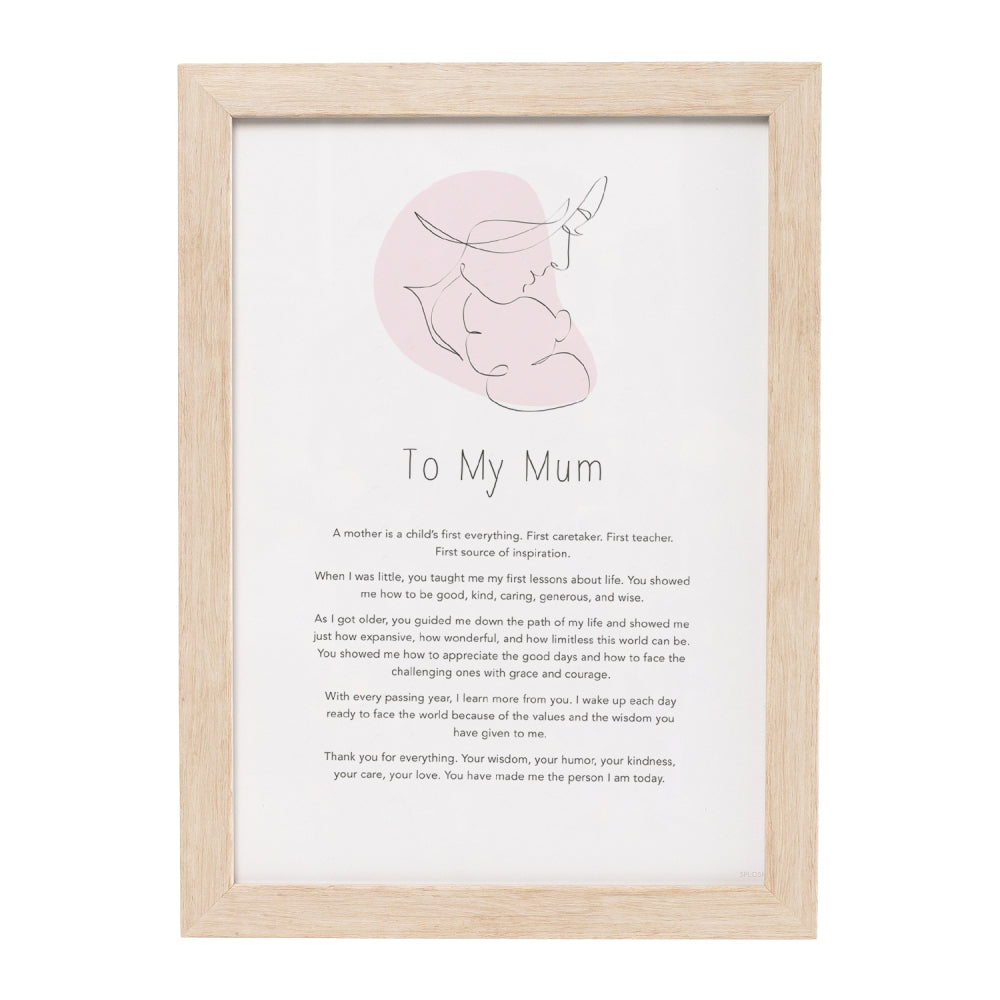 Gift of words: To my Mum