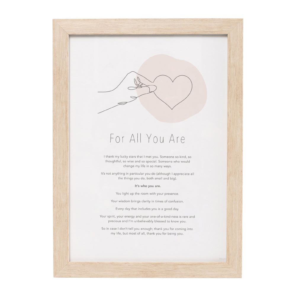 Gift of words: For all you are
