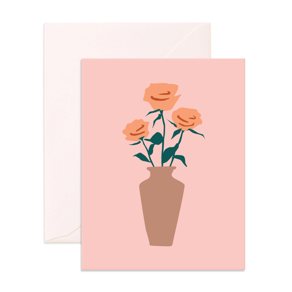 Muse Roses Greeting Card