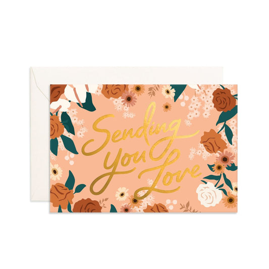 Sending you Love Floral Mini Card