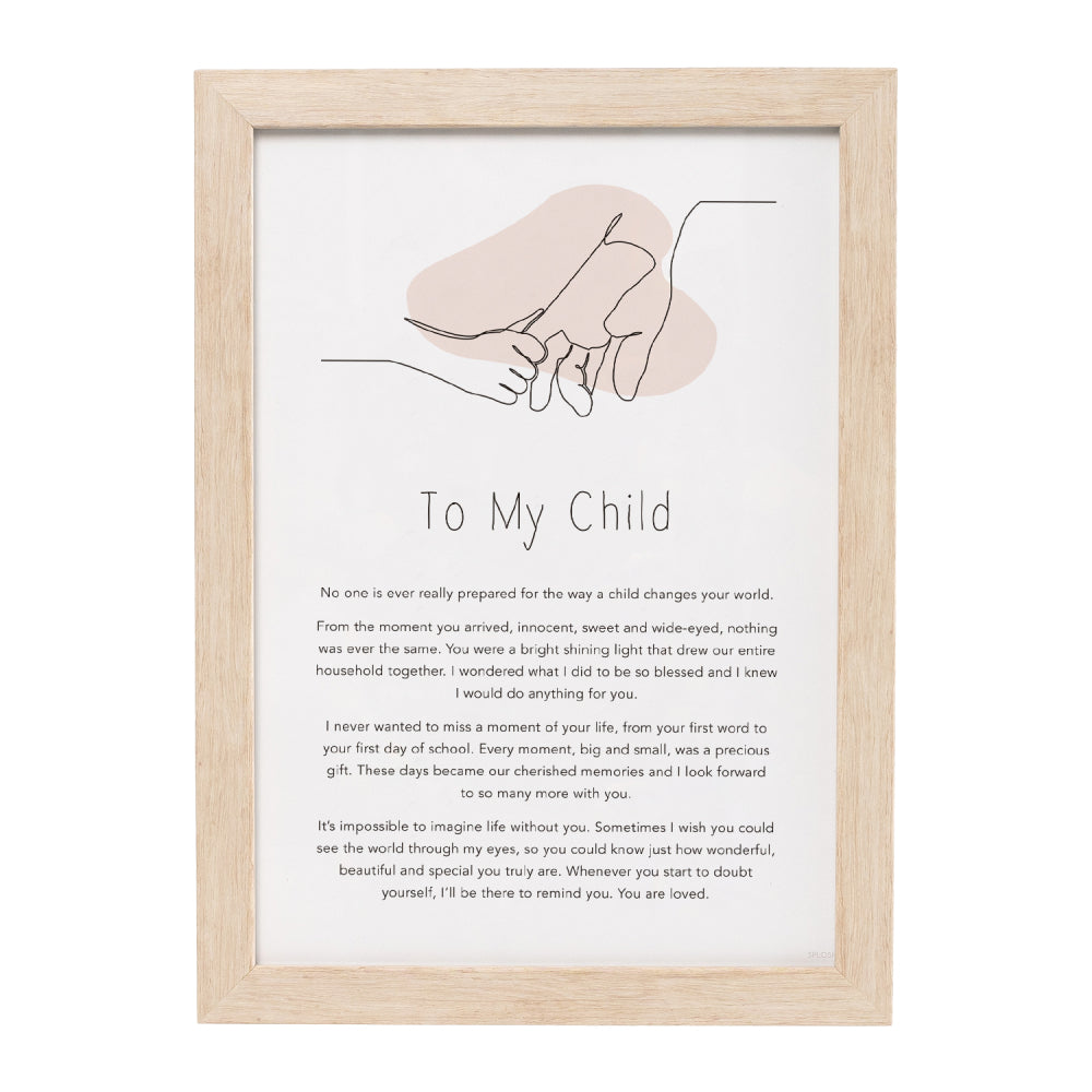 Gift of words: To my child