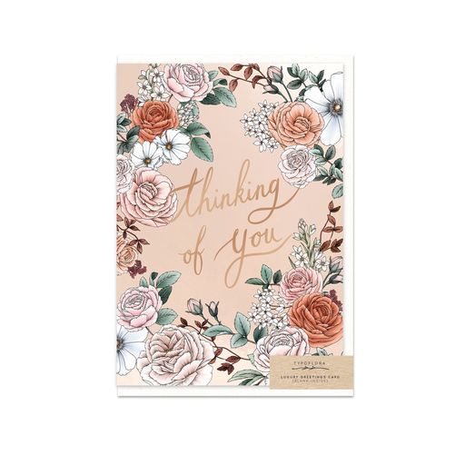 Thinking of you floral Greeting Card